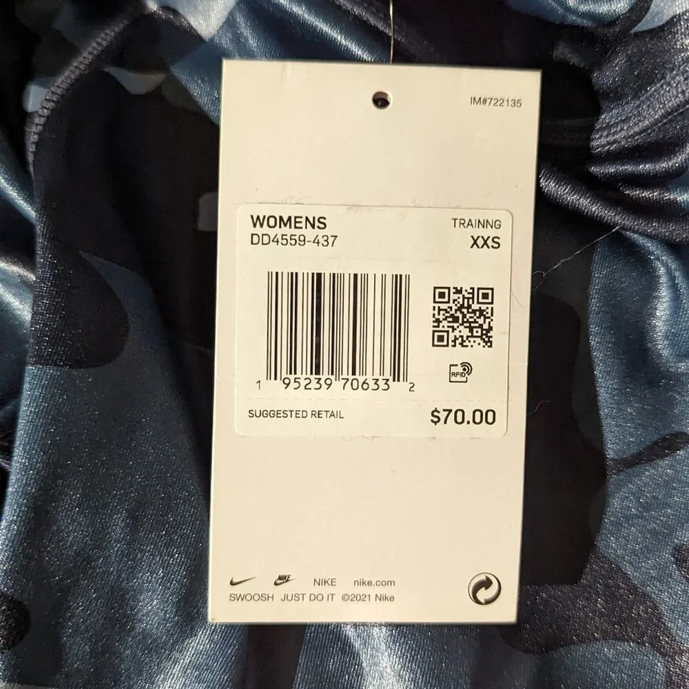 NWT Nike Women's Dri-FIT One Camo Midrise Leggings Size XXS